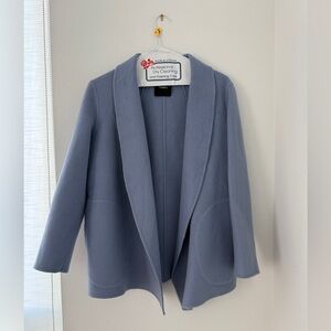Theory Shawl Sileena Winsome 2 Wool Coat in Blue. Sz M. Great Condition!